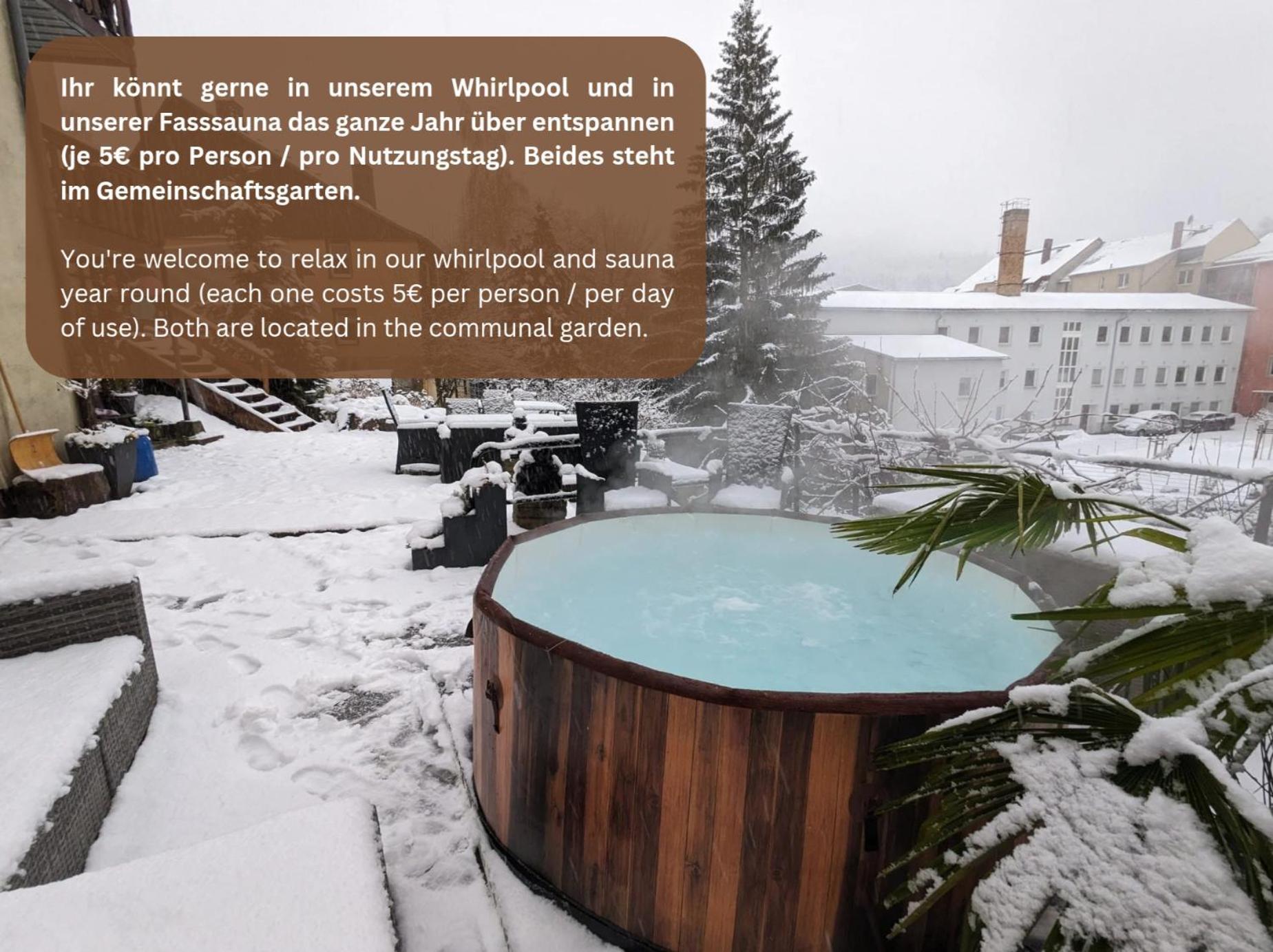 Hw3 - Urlaubsmagie - Helle, Grosse Wohnung Mit Pool Sebnitz Exterior foto